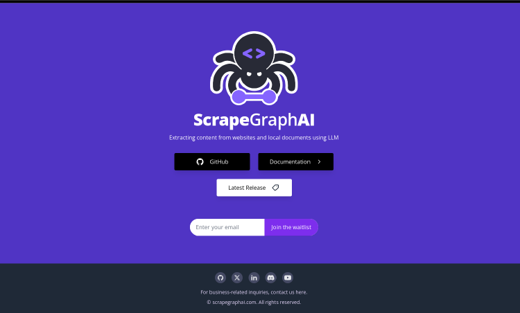 ScrapeGraphAI：面向开发者的数据爬取新工具